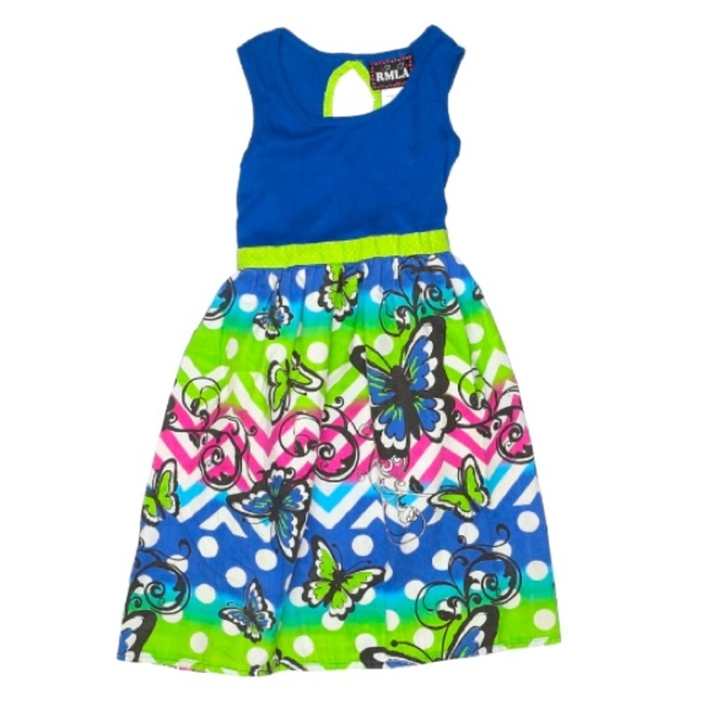 RMLA | Dress Sleeveless Blue Green 7 Back Cut Out